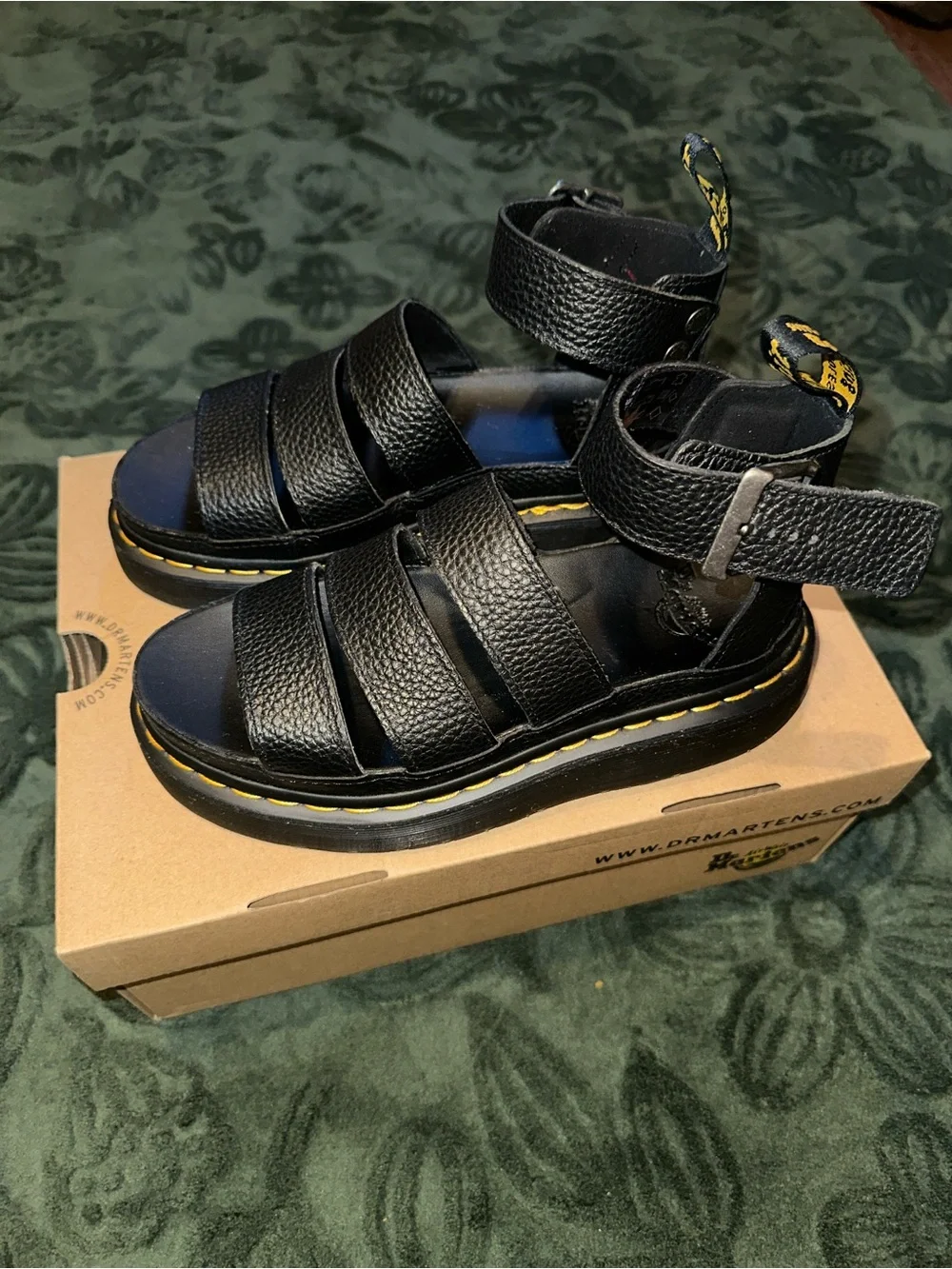 Dr. Martens Clarissa Quad Black Sandal